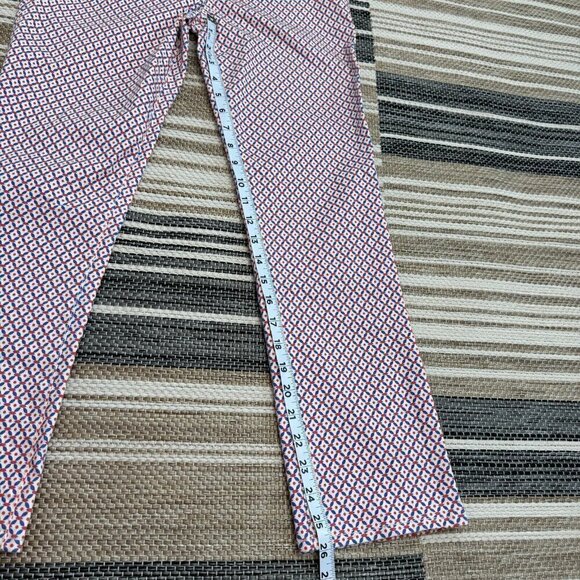 Tory Burch Womens Regan Cropped Straight Leg Jeans Geometric Cream Size 27 Women - Picture 15 of 15